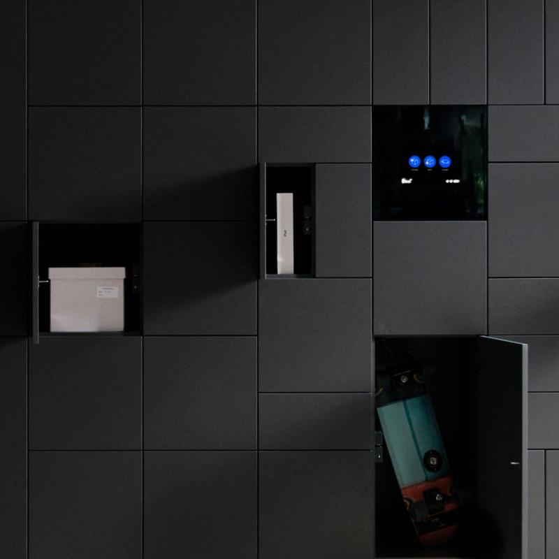 BLACK smart lockers
